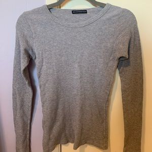 BRANDY MELVILLE Ribbed Long Sleeve Top One Size